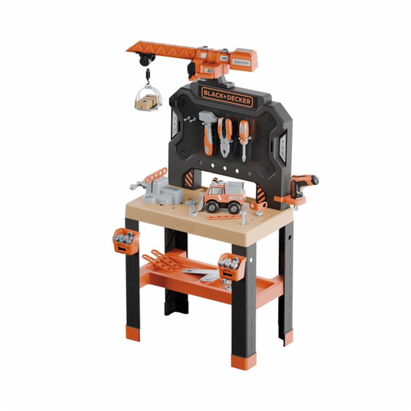 Smoby Dílna na jeřáby Black+Decker Bricolo