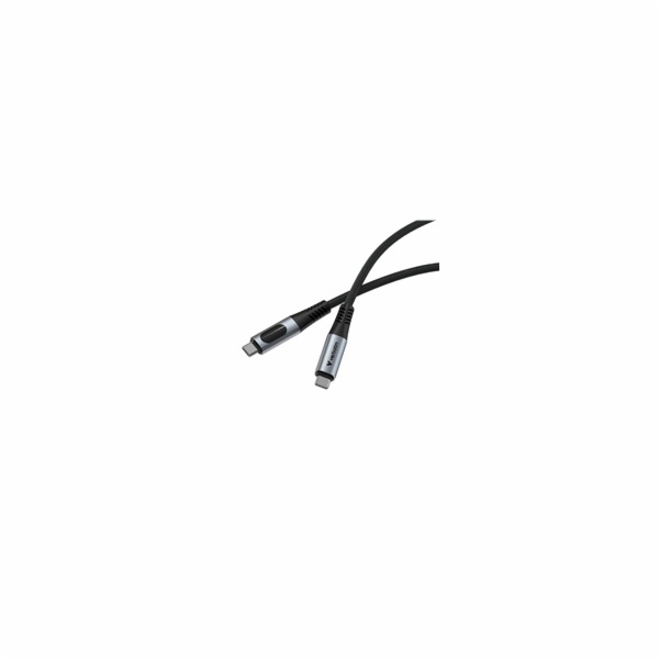 VERBATIM Kabel USB-C Sync & Charge, 100W, s displejem, 120cm