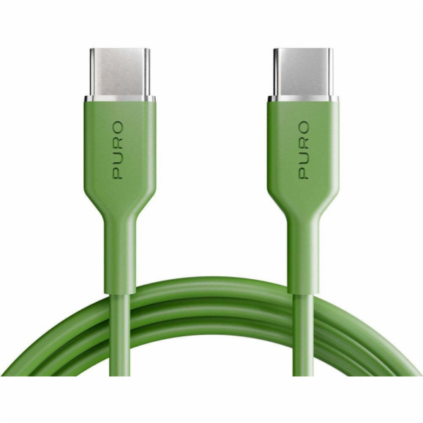 Puro Kabel ICON USB-C - USB-C 1,5 m - zelený