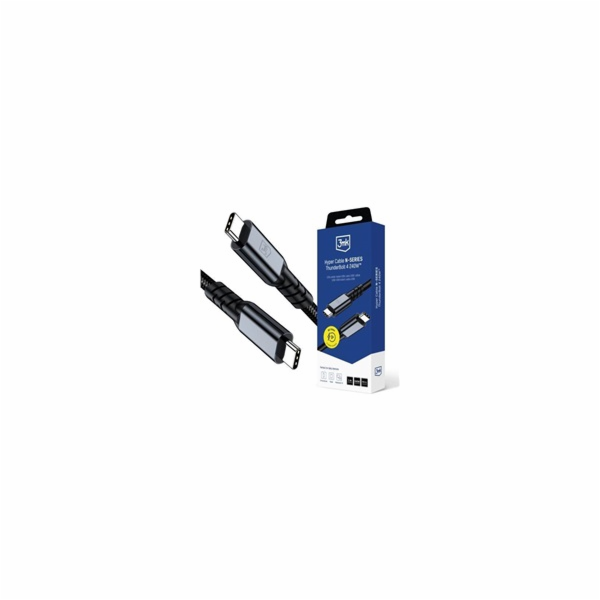 3mk kabel Hyper Cable N-SERIES Thunderbolt 4 1m 48V/5A 40...