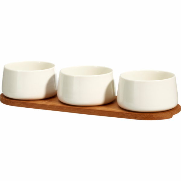 Sada servírovacích misek porcelán 4 ks bílá KO-210001590