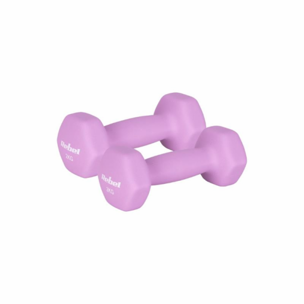Rebel Činky HEX 2x2kg neoprenové litinové, ACTIVE