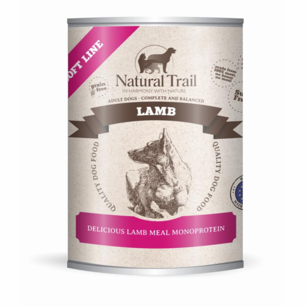 NATURAL TRAIL Lamb  Soft Line Mono - vlhké krmivo pro psy...