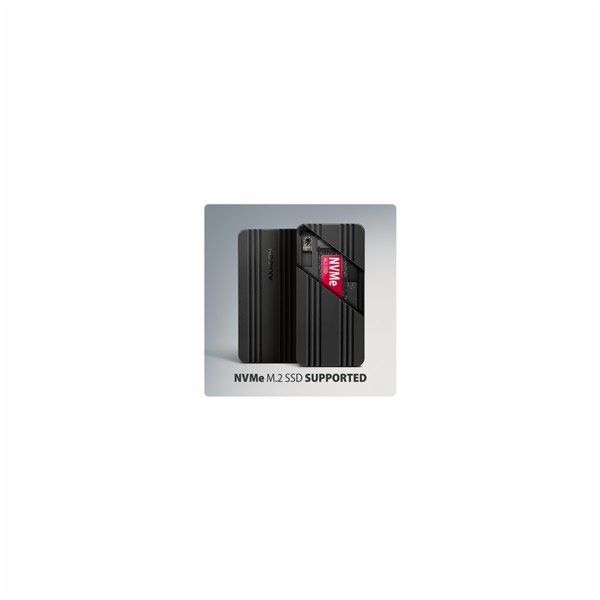 AXAGON EEM2-40G, USB-C 40Gbps externí box pro M.2 NVMe SS...