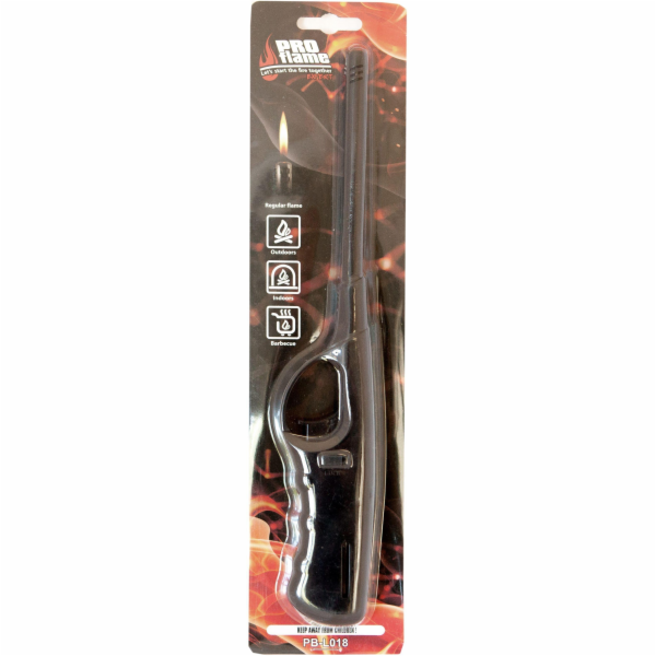 Zapalovač Pro Flame PB-L018 9699132, stříbrný/černý