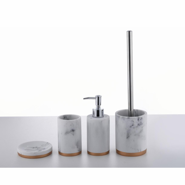 Toaletní kartáč Domoletti Marble BA-R27-5, bílý