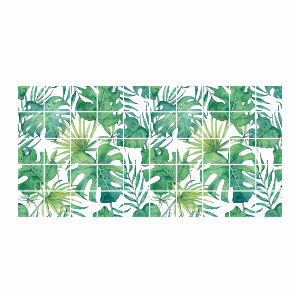 PVC obklad stěny 26182, Monstera, 964x484 mm
