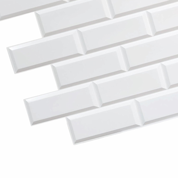 PVC stěnová krytina 24059, Bílá jednotka, 966x484 mm