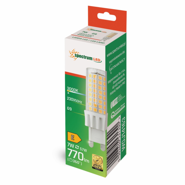 LED žárovka G9 7W 830 770LM