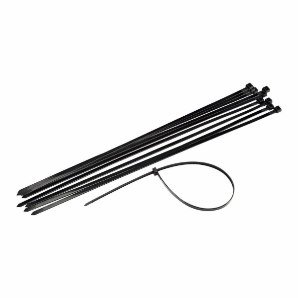 UPEVŇOVACÍ POPRUHY 4,5X200MM ČERNÉ 100KS