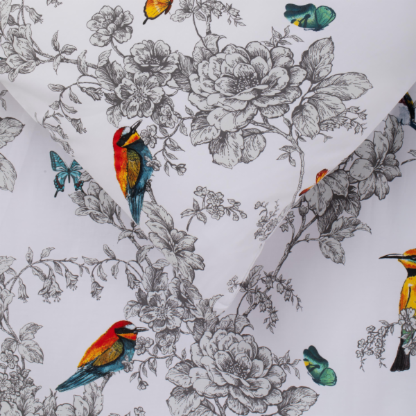 POTAH COMPL SATIN BIRD WILDE 140X200