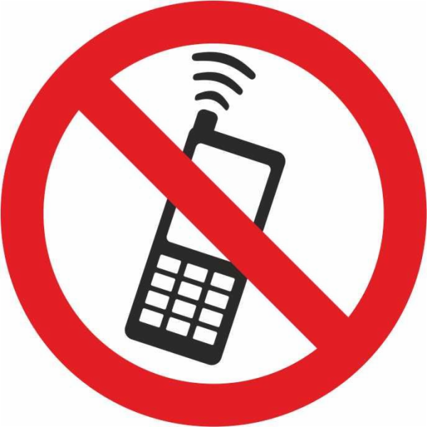 Samolepka telefonování je zakázána 130x130mm