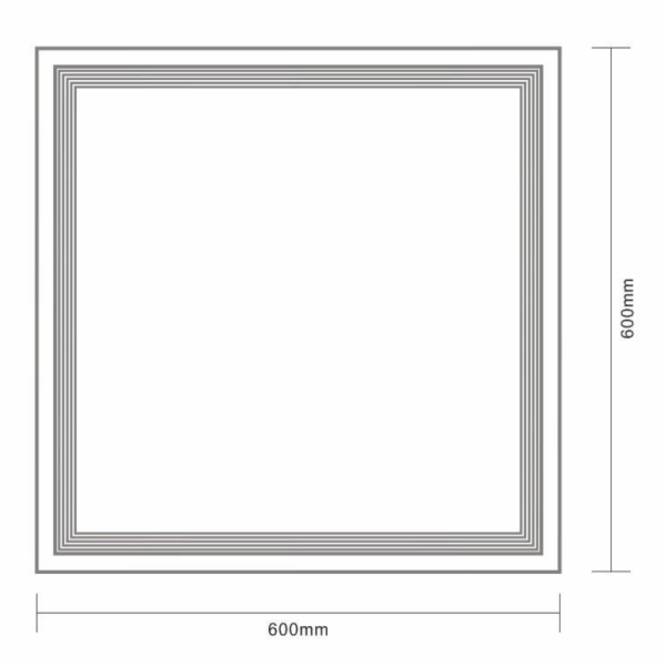 Namontované světlo. Standardní, LED 40W, 5000LM, IP44, 60...
