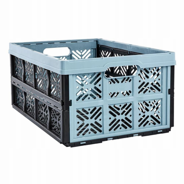Úložný kufr Keeper, 32 l, černo/modrý, 48 x 35 x 23 cm