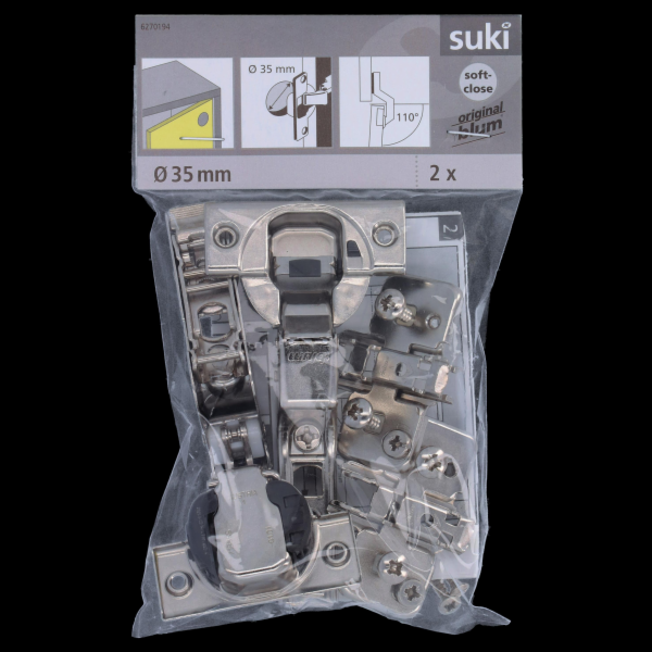 FLEXIBILNÍ VIDI CLIP SOFT CLOSE D35 110 2KS