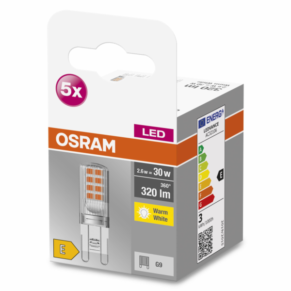 LEMP LED G9 2,9W 870 320LM