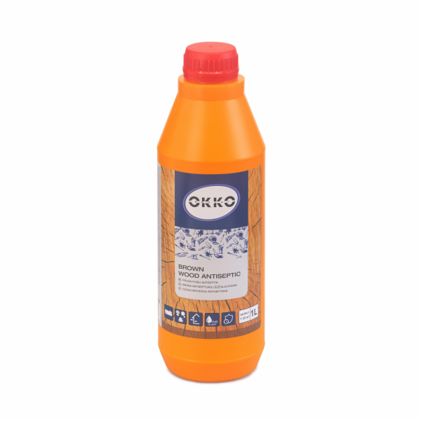 Antiseptikum na dřevo Okko T, hnědá, 1l
