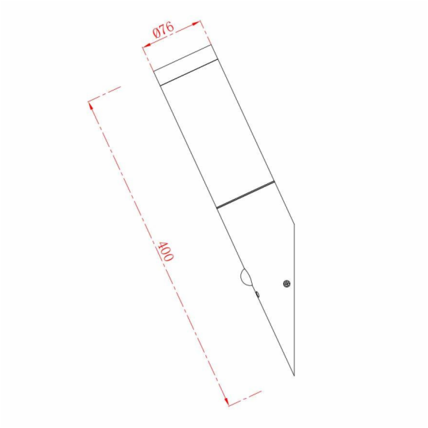 Lampa Domoletti DH3 DH7021, 15W, E27, IP44, černá