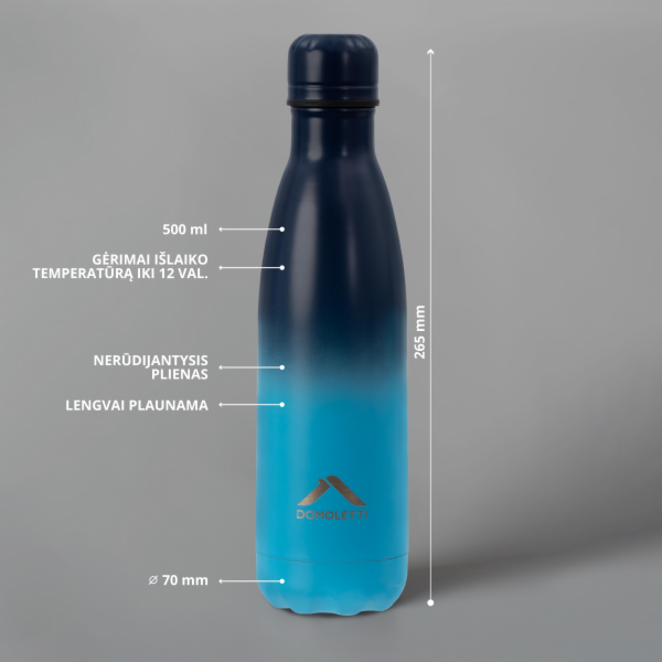 Termo napáječka Domoletti, modrá, 0,5l