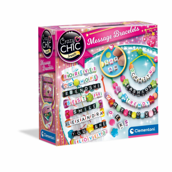 Sada na výrobu náramků Clementoni Message Bracelets
