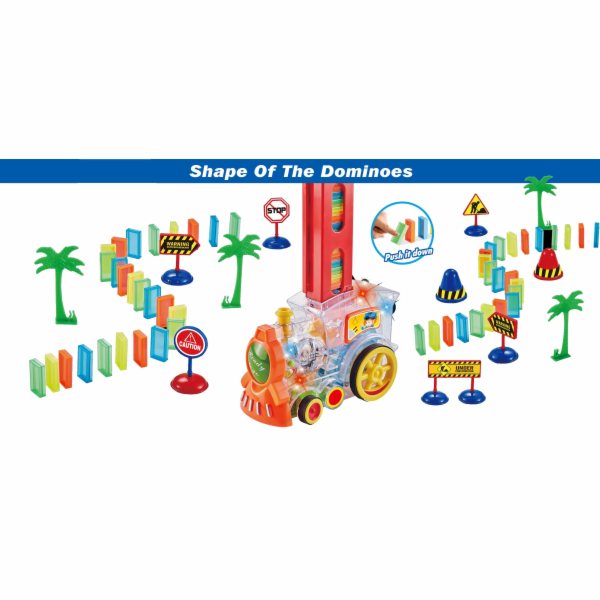Vzdělávací hračka Domino Train MX0427071