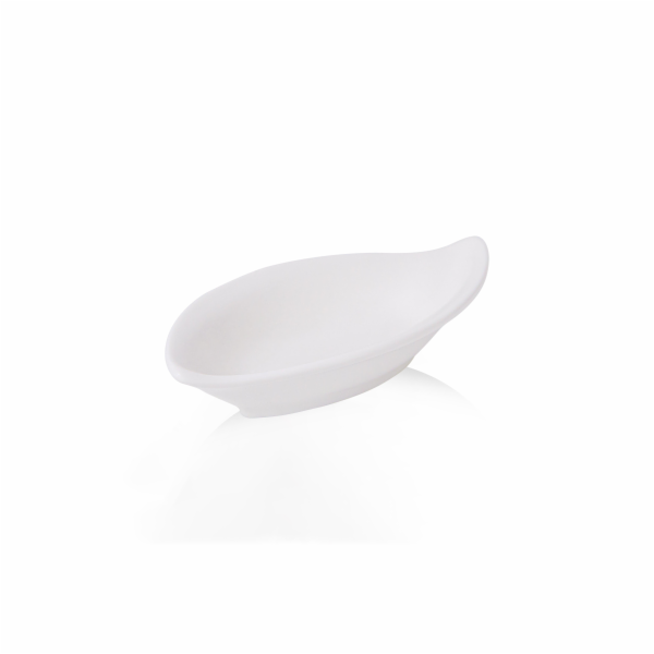 Servírovací talíř Domoletti, 11,5 cm x 5,9 cm, bílý