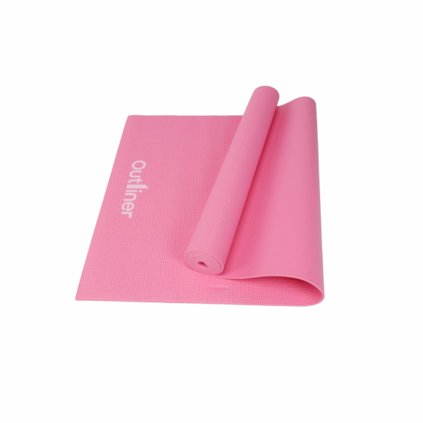 Podložka na fitness/jógu Outliner LS3231 růžová 173x61x0,4cm