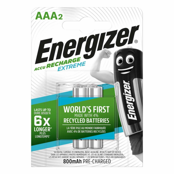 Energizer Nabíjecí baterie - AAA / HR03 - 800 mAh EXTREME...