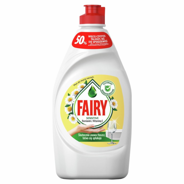 Mycí prostředek na nádobí VÍLA SENSITIVE HEŘMÁNEK, 900 ml