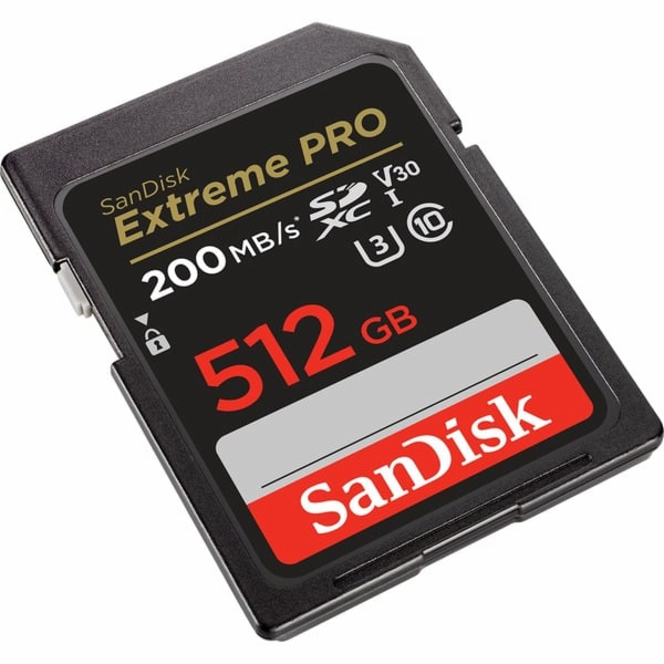 SanDisk extreme Pro SDXC 512GB UHS-I C10 U3 V30