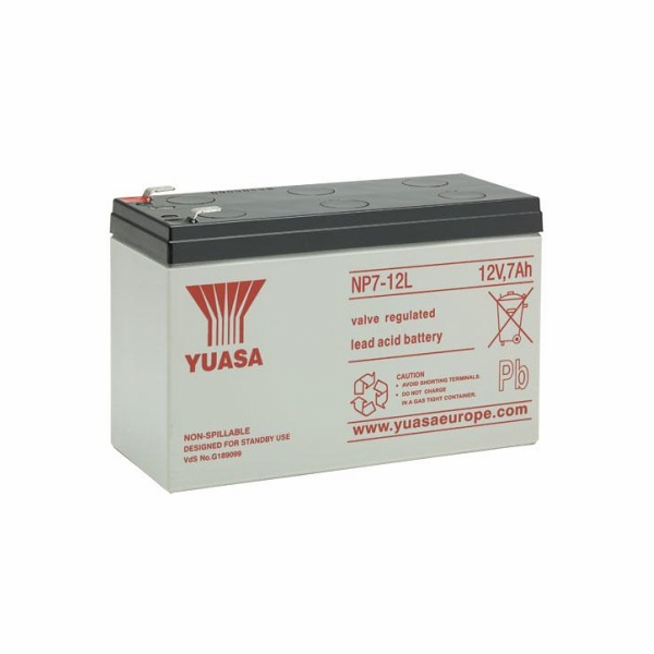 Baterie - YUASA NP7-12L (12V/7Ah - Faston F2 250), životn...