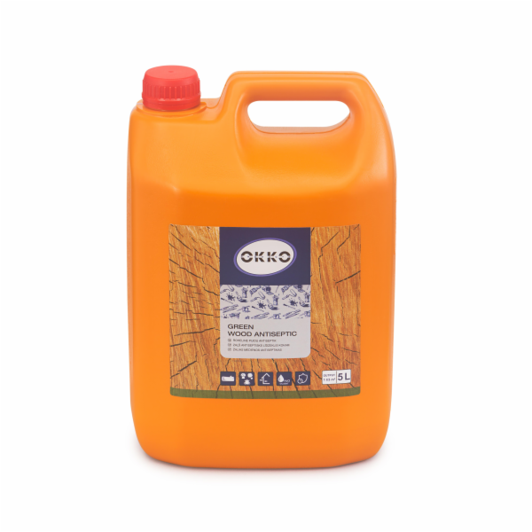 Antiseptikum na dřevo Okko T, zelené, 5 l