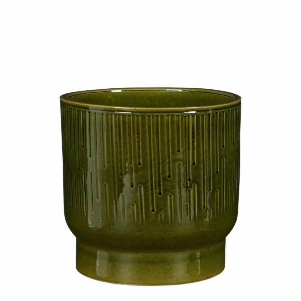 Hrnec Mica Thiago 1138394, keramika, V 22 cm, zelený