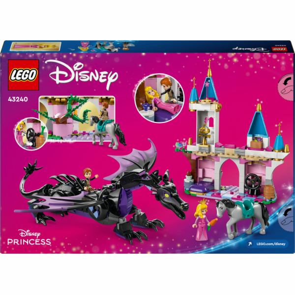 LEGO 43240 Disney Princezna zlomyslná jako drak, Stavebnice