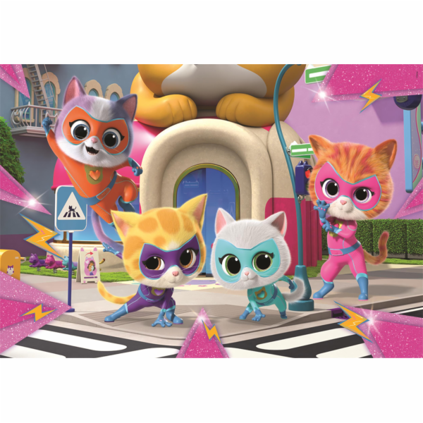 CLEMENTONI Puzzle Superčíči 24811, 27 cm x 18,5 cm