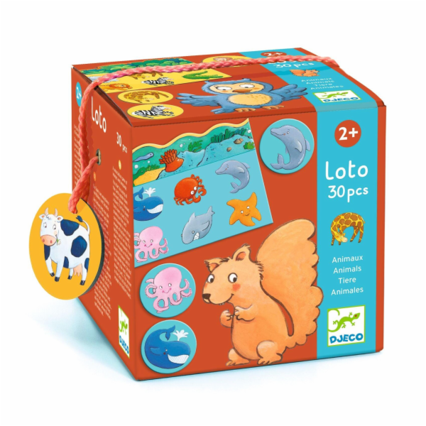 Stolní hra Djeco Lotto Animals DJ08120, EN
