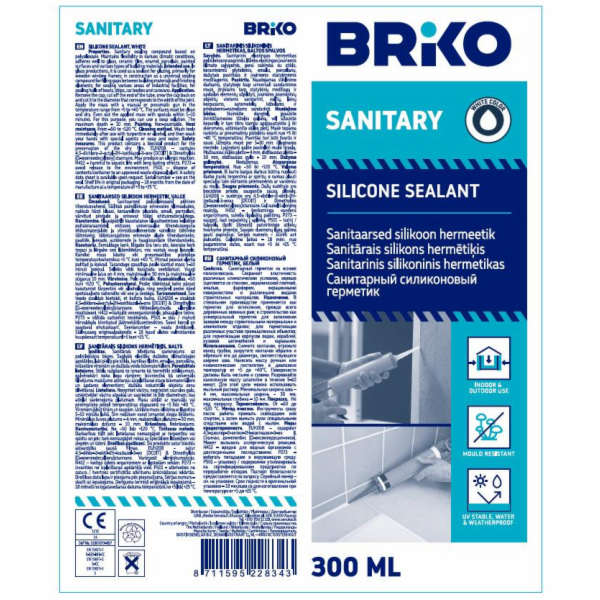 BRIKO SAN HERM 300ML BÍLÁ