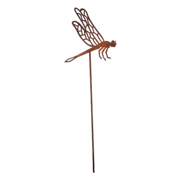 Dekorace "Vážka", 10,2 cm x 0,4 cm x 38 cm, hnědá