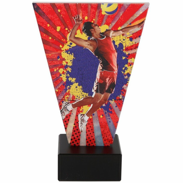 Tryumf Skleněná volejbalová trofej