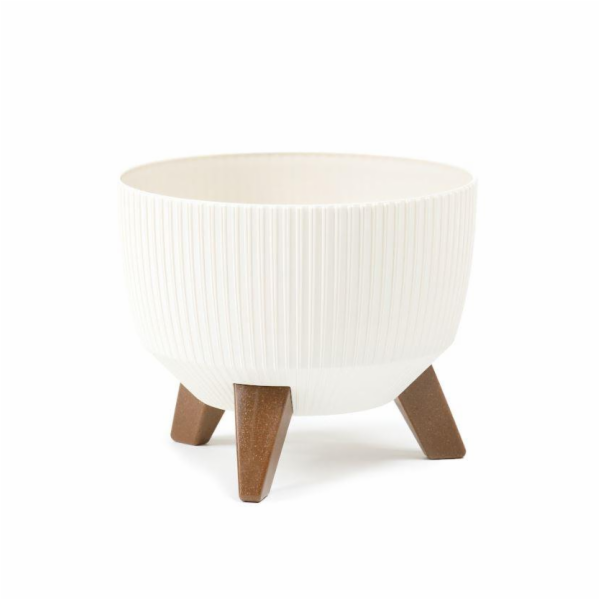 Květináč Lamela Roma 957-74, plast, O 29 cm, krém
