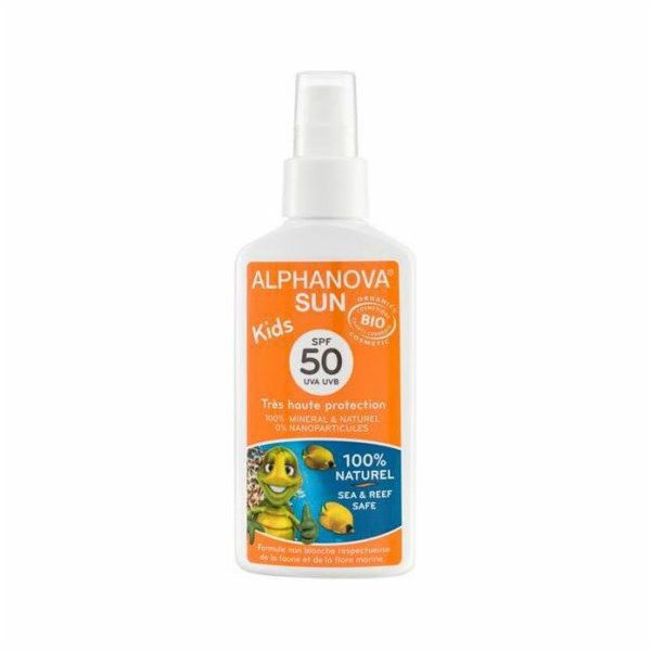 Alphanova Sun KIDS, Bio opalovací sprej, filtr 50 (ASL06840)