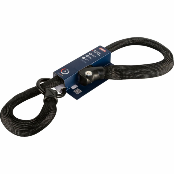 Zámek ABUS 1806/110 black INFINITY LOOP - černá