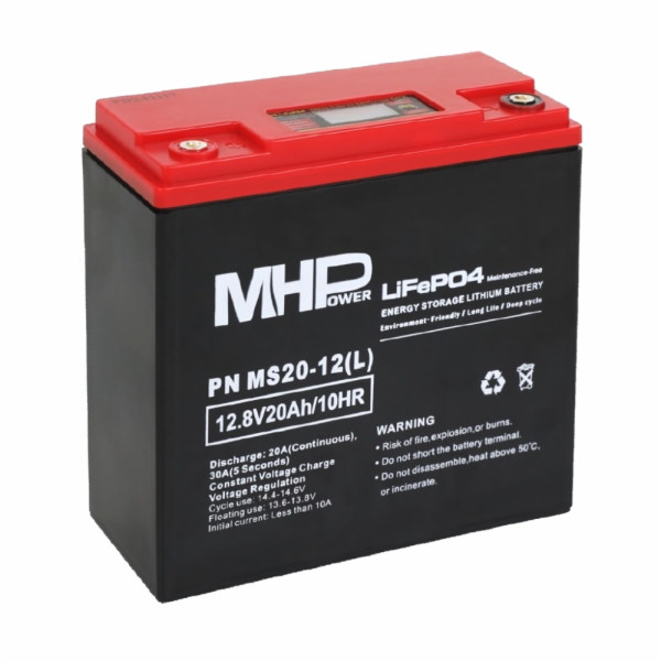 Baterie MHPower MS20-12(L) LiFePO4, 12V/20Ah, LC1-M5