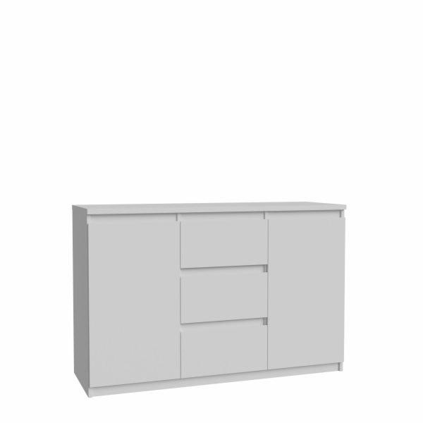 Komoda Domoletti CHLK231-U42, bílá, 42,2x121,2x79,9 cm