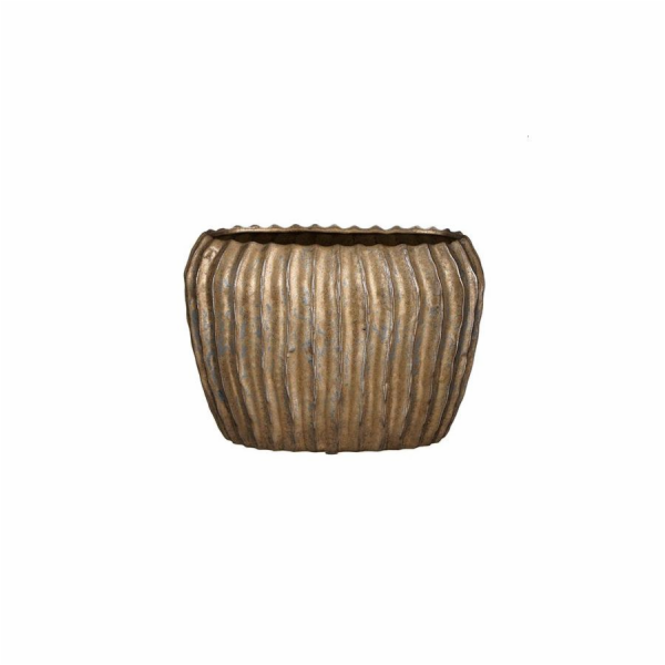 Květináč Mica 1133955, keramický, O 28 cm, hnědý