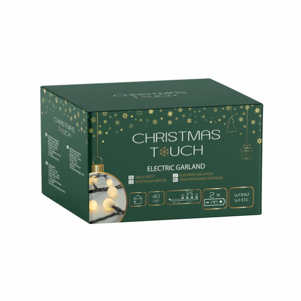 Žárovka dívka. Christmas Touch Micro, 4 m, studená bílá, ...