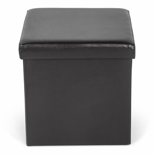 Puf Domoletti 53000010503, černý, 38 cm x 38 cm x 38 cm