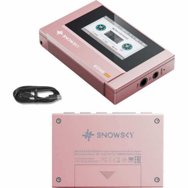 FiiO Přenosný Hi-Res přehrávač SNOWSKY ECHO MINI růžový