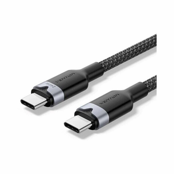 Kabel USB-C na C 2.0 Vention 3.1 5A 240W 1m BK