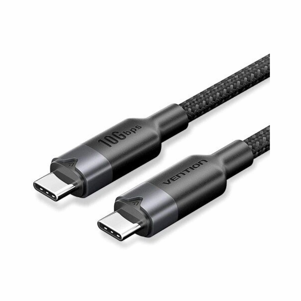 USB-C kabel na C Vention USB 3.2 5A 10Gbps 1m BK